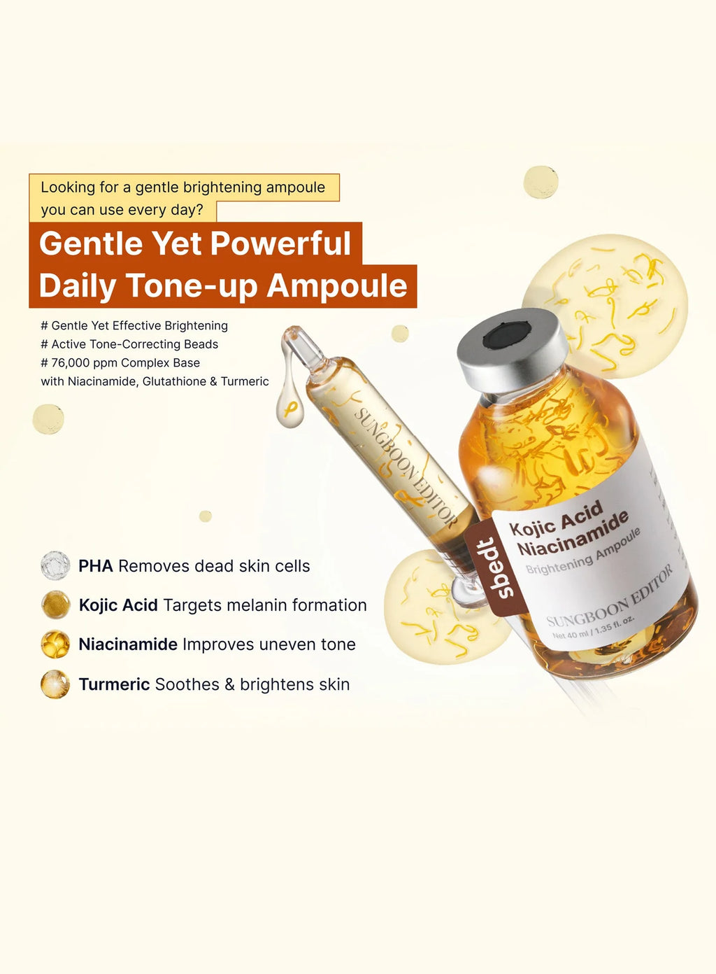 Kojic Acid Niacinamide Brightening Ampoule (40ml)
