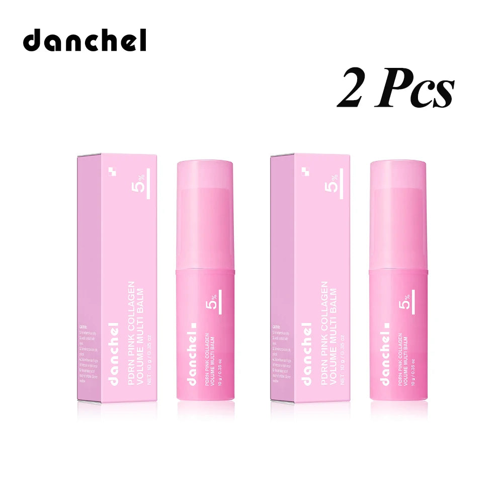 PDRN Pink Collagen Volume Multi Balm Deep Hydration Moisturization Brighten Skin Plump Smooth Radiant Portable Collagen Stick